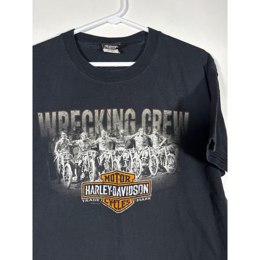 Harley-Davidson Wrecking Crew Shirt Mens L Black Blues City Memphis TN T-Shirt